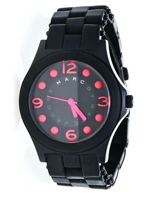 MARC BY MARC JACOBS Pelly Women's Black Silicone Band Watch  F1123 - Image 1 of 4