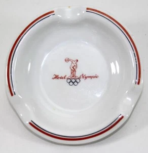 Vintage Hotel Olympic Ashtray ~ Bauscher Weiden John Vorres & Co Athen 1960 - Picture 1 of 3