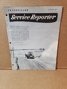 Caterpillar January 1956 Service Reporter Brochure Magazine Manual Original! CAT - Picture 1 of 3