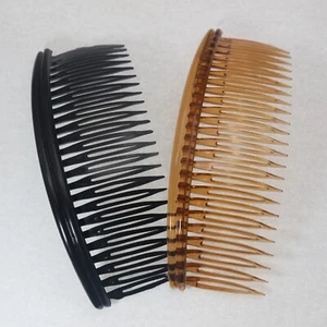 6 Plastic Double Line Large 24-Teeth Hair Clips Side Combs Pin Barrettes 128mm - Picture 1 of 7