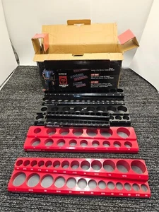 Grizzly Gear Magnetic Socket Holder 6Piece For Deep&Shallow Sockets, 1/4 3/8 1/2 - Picture 1 of 13