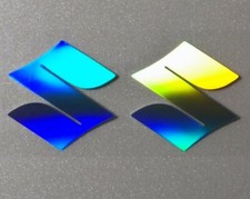 2 x Motorrad Tank Aufkleber Sticker Suzuki 'S' Emblem Logo Hologramm Oil Slick