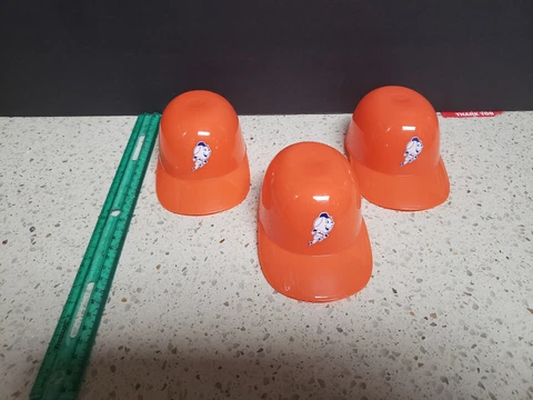 3 New York Mets Mr Met Mini Ice cream batting helmets - great for autographs 3x5 Cover