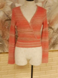 NUEVO CON ETIQUETAS AMERICAN EAGLE TALLA XL ABRIGO SINTÉTICO L/S MULTICOLOR CINTURA SUÉTER FUNCIONA PEQUEÑO - Imagen 1 de 6