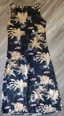 Y2K Harley Davidson Womens Motorcycle Sleeveless Dress Sz Medium Tory Richards?  - Image 1 of 4