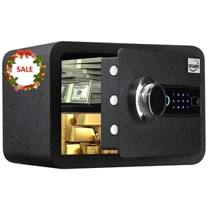 Biometric Fingerprint Safe Box 0.85 Cubic Feet Fireproof Waterproof Safe Box ... - Picture 1 of 9