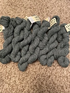 Lucci Filati Lana Ray Light Diteggiatura Lana Nylon Chelsea Tweed Verde Nero Lotto 7 - Foto 1 di 3