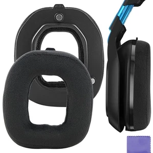 Almohadillas de terciopelo Geekria para auriculares Logitech Astro A50 Gen 3 (negro) - Imagen 1 de 6