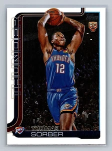 Thomas Sorber 2025-26 Topps #215 Rainbow Foilboard Holo Rookie OKC Thunder - Picture 1 of 2