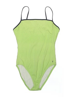 Traje de baño de una pieza verde para mujer Nautica 16 Foto 1 de 2