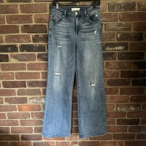 RISEN Jeans Mid Waist Distressed Jeans Sz 28 X 32 -Cheapchicplus - Picture 1 of 7