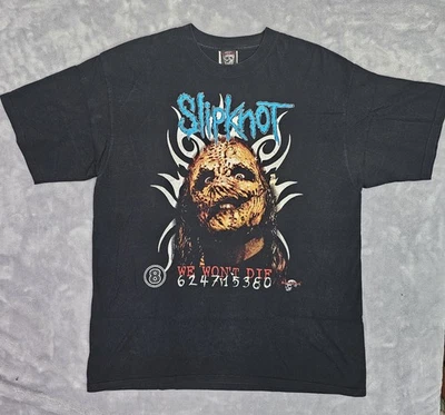 VTG Slipknot We Won’t Die Rock & Death Shirt Size XL Mexico Tag Rare! - Image 1 of 4
