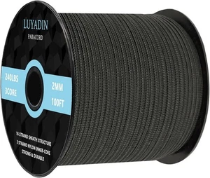 Paracord 240 Pfund - Durchmesser 2 mm Micro Allzweckkabel - 3 Strang Fallschirmspulenschnur - Bild 1 von 4