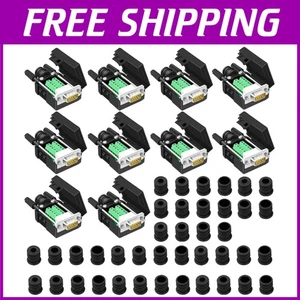 Connettore breakout maschio DB9 10PZ - Adattatore RS232 senza saldatura - Foto 1 di 9