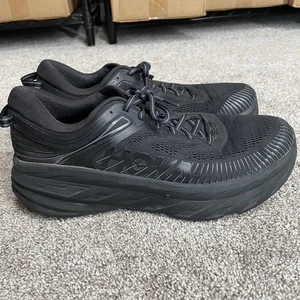 Hoka One Bondi 7 Schuhe Walking Laufen Turnschuhe schwarz sportlich Damen 10,5 - Bild 1 von 10