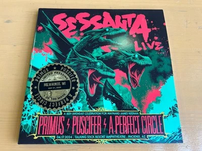 Sessanta Live Vinyl Primus Puscifer A Perfect Circle 1/100 Milwaukee Signed APC - Image 1 of 4