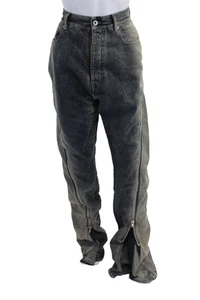 DRKSHOW Womens Denim Zipper Detail High-Rise Straight Leg Jeans Blue Size 31 - Picture 1 of 5