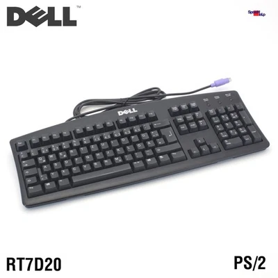 Dell RT7D20 CN-05N286 PS/2 Keyboard German QWERTZ Computer Black - Image 1 of 4