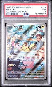 PSA 7 Pikachu Illustration Rare #173 2023 Pokemon Mew En-151 127011533 - Picture 1 of 2