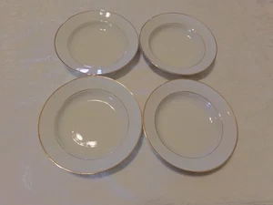 Set of 4 Royal Limited Fine China Japan Golden Ivory 8 3/8" Rimmed Soup Bowls - Picture 1 of 5