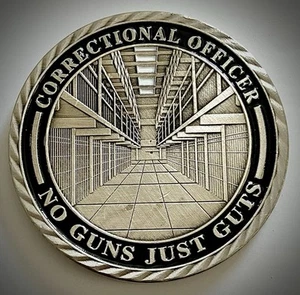 Correctional Office Challenge Coin-Nickel Colored-Prison-Jail-Police-New - Picture 1 of 6