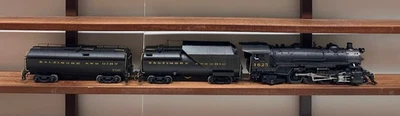 O Scale 2-Rail Westside B&O Q-4b 2-8-2 Steam Locomotive/Aux Tender PreOwned - Image 1 of 4