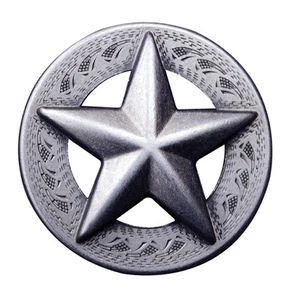 29HS Hilason Embossed Texas Star Concho Saddle Headstall Tack Bling Cowgirl - Picture 1 of 4