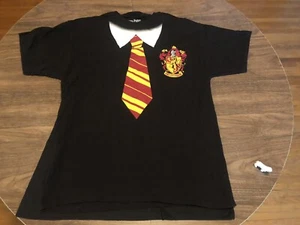 Harry Potter Gryffindor großes schwarzes Kostüm T-Shirt mit Cape - Bild 1 von 8