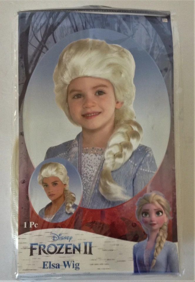 Disney Frozen 2 Elsa Child Wig Halloween Costume Dress up Girls