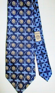 VINTAGE SILK LOGO TIE BY GIANNI VERSACE - ITALY - Picture 1 of 3