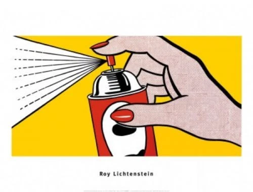 Spray, 1952 por Roy Lichtenstein arte impressão lata pôster pop 31,5x23,5 - Imagem 1 de 1