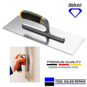Dekor Plastering Trowel Pre-Worn Stainless 'Putting On' Trowel 14" & 18" - Picture 1 of 3