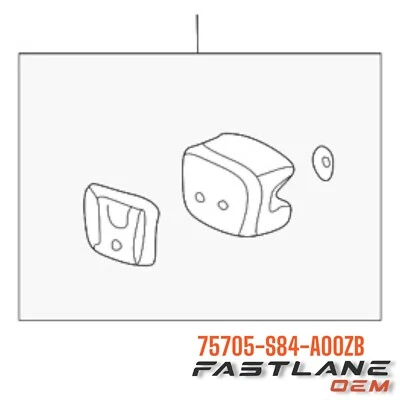 Honda Accord 1998-2000 montaje emblema delantero nuevo OEM 75705-S84-A00ZB Foto 1 de 4