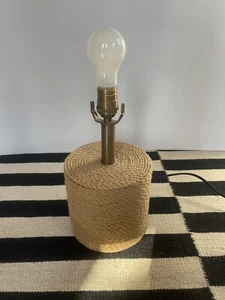 RH Restoration Hardware Jute Mariners Accent Table Lamp Base - Picture 1 of 6