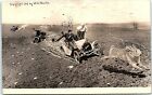 RPPC ND Leeds Exaggeration GIANT Rabbit Lasso Rope Buick Car Martin Real Photo