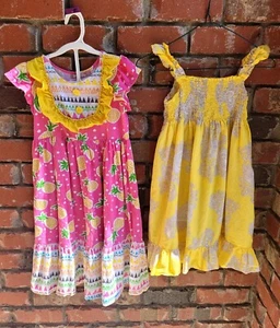 Girls Size 6T Jelly The Pug & Carter's dresses lot!! Pineapple Dress!! EUC!! - Picture 1 of 6