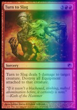 Magic the Gathering MTG Turn to Slag (106) Scars of Mirrodin   LP FOIL