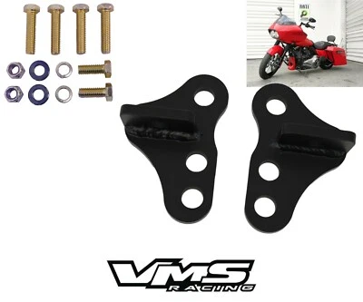 93-01 KIT DE DESCENSO TRASERO HARLEY DAVIDSON ROAD KING BOLSAS DURAS TOURING 1-2 PULGADAS Foto 1 de 4