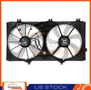 Dual Radiator Condenser Cooling Fan For 2005-12 Toyota Avalo 07-11 Toyota Camry - Picture 1 of 12