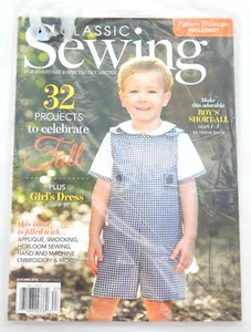 Classic Sewing Magazine + Pattern Envelope Vol 3 Issue 3 - Autumn 2018 - NIP - Foto 1 di 2