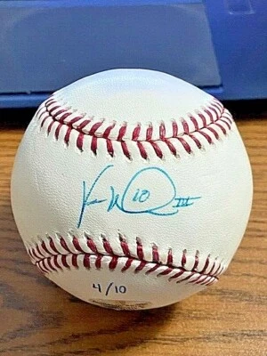 VERNON WELLS 2 SIGNED AUTOGRAPHED OML BASEBALL!  Blue Jays, Angels, Yankees! - Image 1 of 2