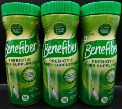 Paquete de 3 fibras prebióticas Benefiber transparentes y sin sabor 8,7 oz Ea Exp: 6/26+ nuevas Foto 1 de 4