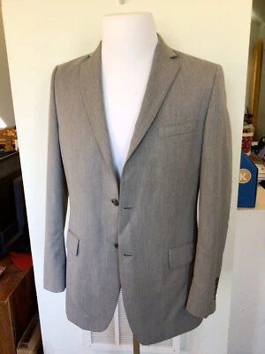 Casaco esportivo masculino Marc Anthony tamanho 38R cinza mistura de poliéster peso verão - Imagem 1 de 4