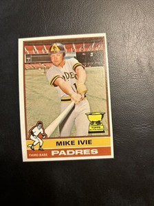 #134 Mike Ivie 1976 Topps All Star Rookie Cup Cb7 san diego padres