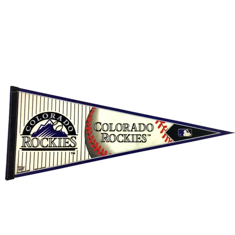 Colorado Rockies Baseball 2009 MLB Pennant Banner Felt WinCraft MLB 29" in Cover