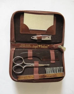 Sergio Valente Men's Moustache Grooming Set 6-Pc, Vintage - Picture 1 of 1