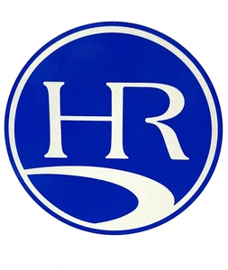 HOLIDAY RAMBLER HR LOGO DECAL GRAPHICS Blue 9.5 “ OEM REFLECTIVE ADMIRAL SCEPTER - Picture 1 of 4