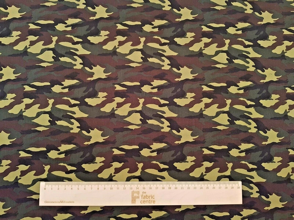 Jungle Camouflage - Rose and Hubble cotton fabric - 112 cm width - Image 1 of 1