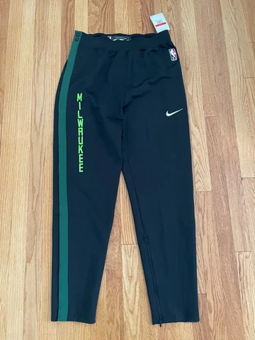 Milwaukee Bucks Team Issue Nike NBA Basketball Game Warmup Pants Multiple Size Cover