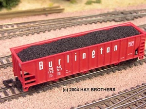 Hay Brothers MULTI-HUMP COAL LOAD - Fits ATLAS (TRAINMAN) 90-Ton 3-Bay Hoppers - Picture 1 of 4